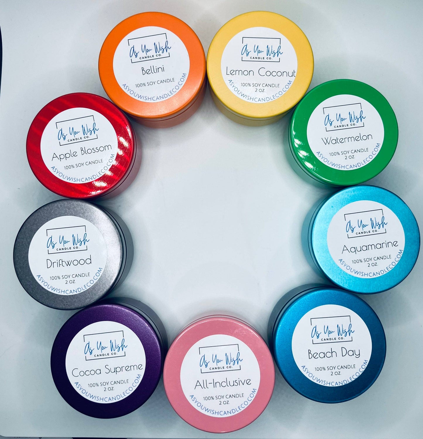 2 oz. ‘Mini’ Soy Candle Tin