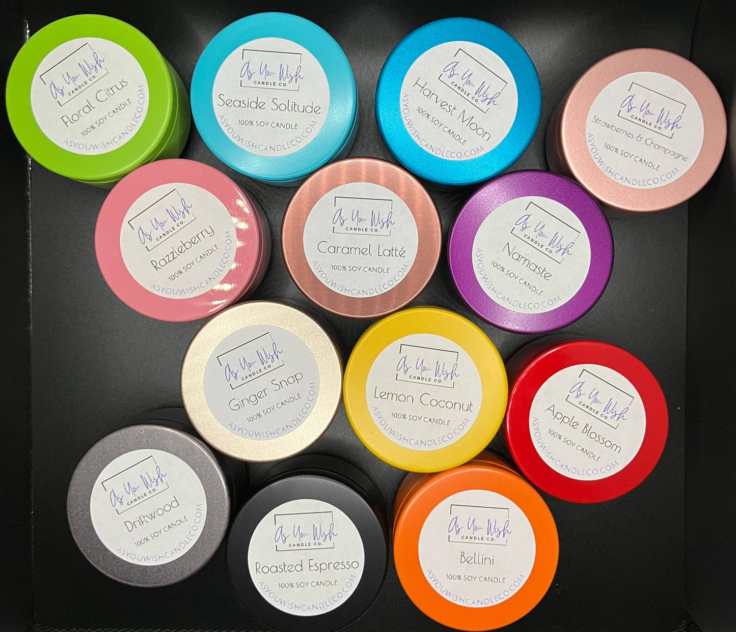 2 oz. ‘Mini’ Soy Candle Tin