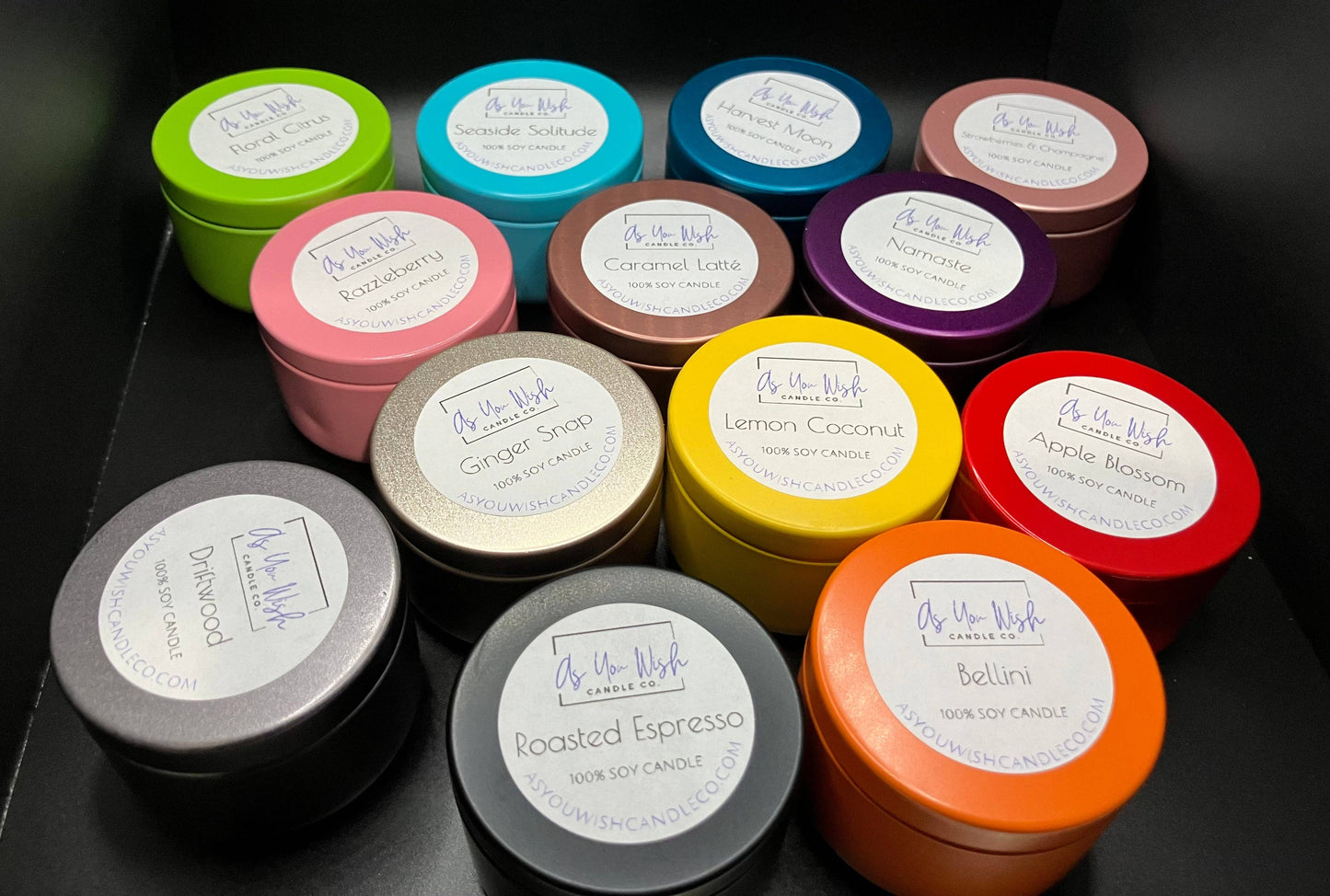 2 oz. ‘Mini’ Soy Candle Tin